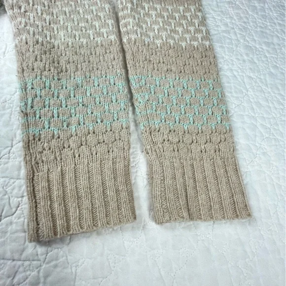 💖5/$25 J.Crew Lambswool Blend Striped Honeycomb Stitch Sweater Women Size S - Picture 7 of 13